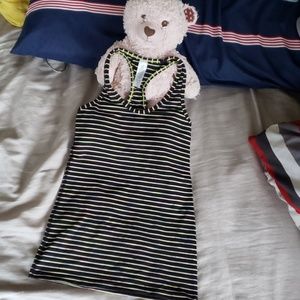 Ivivva black stripe tank top